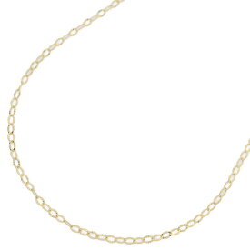 シンプル オーバルチェーン ネックレス・ペンダント/K18YG/750-2.8g/イエローゴールド/プレゼント/記念日【♀】【S】【レディース】/h251111★■595465【中古】