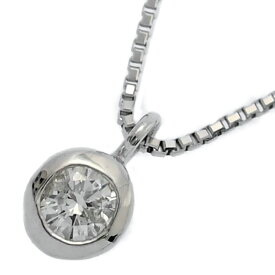 0.1ct/1P・ダイヤモンドネックレス・ペンダント/K18WG/750-1.3g/ホワイトゴールド 翌日配送可【♀】【S】【レディース】/h251113★■595952【中古】