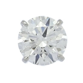 3.04ct/自社制作品/ラボグロウン/Laboratory-Grown・スタッズ 1P・ラウンド・ダイヤモンドピアス/Pt900-2g/プラチナ 翌日配送可【N】【メンズ・レディース】/h251114★■596528【中古】