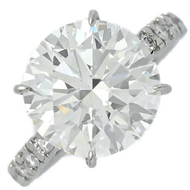 5.12ct/FD:0.18ct/自社制作品/ラボグロウン/ハーフエタニティ 1P・ラウンド・ダイヤモンドリング・指輪/Pt900-5g/12号/ホリデー【♀】【N】【レディース】/h251114★■596525【中古】