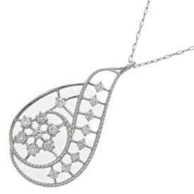 0.35ct/ドロップモチーフ ダイヤモンド ネックレス・ペンダント/Pt900-Pt850-3.2g/プラチナ/プレゼント/記念日【♀】【S】【レディース】/h251129★■596941【中古】