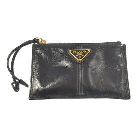 (ラスト1点) PRADA プラダ コインケース コインパース・小銭入れ 財布 パスケース/1MC086/ブラック/プレゼント/記念日【♀】【B】【レディース】/b251205★■598797【中古】