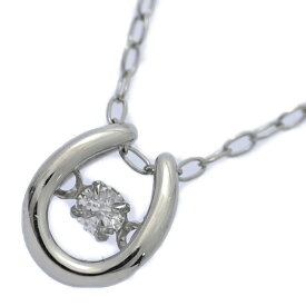0.029ct/ダンシングストーン 1P・ダイヤモンド ネックレス・ペンダント/Pt900-Pt850-1.0g/プラチナ/プレゼント/記念日【♀】【N】【レディース】/h251205★■598580【中古】