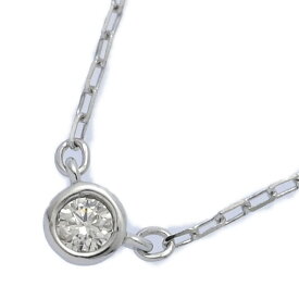 1P・ワンポイント ダイヤモンド シンプル ネックレス・ペンダント/K10WG/416-0.6g/ホワイトゴールド/プレゼント/記念日【♀】【N】【レディース】/h251205★■598583【中古】