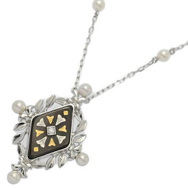 ミキモト 14P・アコヤ真珠 パール ダイヤモンド ネックレス・ペンダント/K18WG/750-8.2g/ホワイトゴールド/MIKIMOTO/ひし形【♀】【N】【レディース】/h251208★■598125【中古】