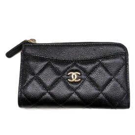 (ラスト1点) CHANEL シャネル マトラッセ・コインケース 小銭入れ ミニ財布財布/ブラック/翌日配送可【♀】【S】【レディース】/b251210★■599298【中古】