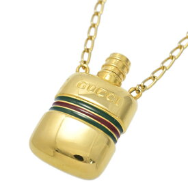 GUCCI グッチ エンボスロゴ ラインネックレス・ペンダント/合金/メッキ-29.1g/ゴールド/翌日配送可【♀】【B】【レディース】/h251210★■598537【中古】