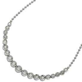 1ct/ダイヤモンドチョーカー・ネックレス・ペンダント/Pt850-19.1g/プラチナ 翌日配送可【♀】【A】【レディース】/h251211★■599250【中古】
