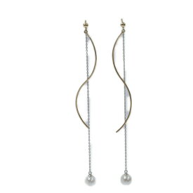 (ラスト1点) Φ5.7mm/アコヤ真珠/Japan Pearl/パール・ピアス/K10/416,2カラー-1.4g/イエローゴールド×ホワイトゴールド 翌日配送可【♀】【S】【レディース】/h251217★■599931【中古】