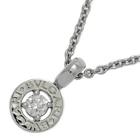 美品 BVLGARI 0.2ct ブルガリ ダイヤモンド ネックレス ペンダント K18(WG無)-8.1g ホワイトゴールド ホリデー【♀】【A】【レディース】/h251222★■600316【中古】