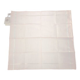 (ラスト1点) HERMES エルメス ロゴ ライン パターン コットン ハンカチ ネックウェア/ピンク/プレゼント/記念日/贈り物/ギフト【オールシーズン】【♀】【S】【レディース】/b251226★■600734【中古】