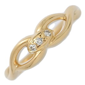 FD:0.05ct/4℃ ヨンドシー openwork infinity design ダイヤモンドリング・指輪/K18YG/750-3.3g/10号/#50/イエローゴールド【♀】【N】【レディース】/h260112★■600996【中古】
