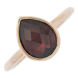 ペアシェイプ 1P ガーネットリング・指輪/K18PG/750-2.7g/15号/#55/ピンクゴールド/1月誕生石 /プレゼント/記念日【♀】【S】【レディース】/h260114★■602072【中古】