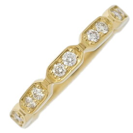 0.3ct/14P ダイヤモンド リング・指輪/K18YG/750-2.2g/11号/#51/イエローゴールド/プレゼント/記念日/4月誕生石【♀】【S】【レディース】/h260114★■601869【中古】