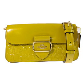 COACH コーチ オプティックシグネチャー・2way モーガン ショルダーバッグ/E2422-CT856/イエロー/シグネチャー レザー 【オールシーズン】【♀】【A】【レディース】/b260128★■603854【中古】