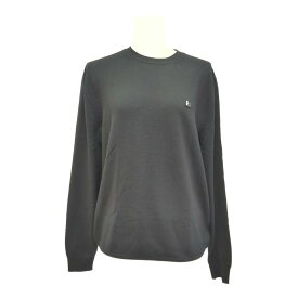 VALENTINO ヴァレンティノ ロゴ・Vネック ニット・セータートップス/V0KC23K8Y8/M/ブラック【オールシーズン】【♂】【A】【メンズ】/b260203★■604431【中古】