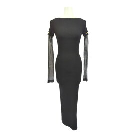 SPORT MAX スポーツマックス ニット・ワンピース/2512321041 6 70/S/ブラック【オールシーズン】【♀】【A】【レディース】/b260204★■604430【中古】