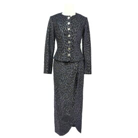 CHANEL シャネル ココボタン・レオパード柄・セットアップワンピース/P75180V66865/34/ネイビー【オールシーズン】【♀】【S】【レディース】/b260204★■604433【中古】