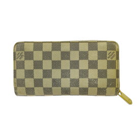 LOUIS VUITTON ルイヴィトン ダミエ・ジッピーウォレット・ラウンドファスナー長財布/N41660/ホワイト/小銭入れ 【♀】【B】【レディース】/b260206★■604118【中古】