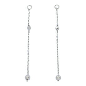 ラウンドモチーフ チェーン ピアスチャーム/Pt950-1.5g/プラチナ DIY アクセサリーパーツ【♀】【N】【レディース】/h260206★■603632【中古】