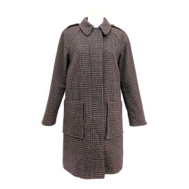 SEE BY CHLOE シーバイクロエ チェック ミドル丈 ステンカラー ラグランスリーブ ウール コート/レッド系【秋冬】【♀】【A】【レディース】/b260209★■605411【中古】