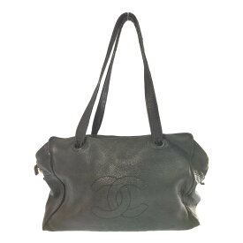 CHANEL シャネル イージーカーフ ココマーク ハンドバッグ ブラック ゴールド金具【オールシーズン】【♀】【C】【レディース】/b260211★■605499【中古】