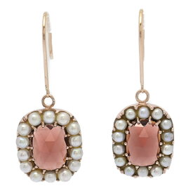 美品 ノマエ 取り巻き ガーネット 真珠 パール ピアス/K18PG/750-6.1g/ピンクゴールド 【♀】【S】【レディース】/h260212★■604833【中古】