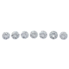 1.05ct ジュエリールース 7粒 メレダイヤ ルース セット/Diamond Melee/ホワイト【♀】【S】【レディース】/h260216★■604207【中古】