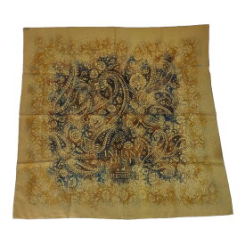 HERMES エルメス カレ90 INDIAN DUST スカーフ ネックウェア ベージュ【オールシーズン】【♀】【A】【レディース】/b260224★■606695【中古】