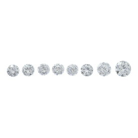 美品 1.85ct 8粒 ホワイトダイヤモンド ルースセット ジュエリールース ダイヤルース Diamond Melee ホワイト G-H パーツ 【♀】【S】【レディース】/h260313★■607667【中古】