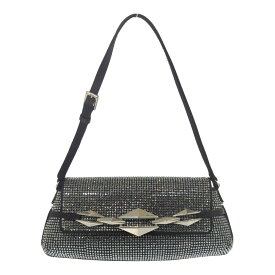 JIMMY CHOO ジミーチュウ ラインストーン ミニ パーティー ハンドバッグ ミニバッグ ショルダーバッグ ブラック 箱付き 【オールシーズン】【♀】【A】【レディース】/b260317★■608558【中古】