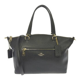 美品 COACH コーチ プレーリーサッチェル 2WAY ショルダーバッグ ハンドバッグ 79997 ブラック 【オールシーズン】【♀】【S】【レディース】/b260317★■608910【中古】