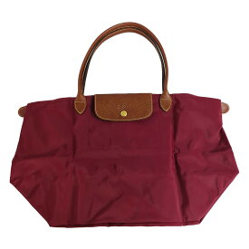 ロンシャン ルプリアージュ ナイロン トートバッグ ハンドバッグ ワインレッド LONGCHAMP ビジネスバッグ お仕事用 PC 【オールシーズン】【A】【メンズ・レディース】/b260330★■610147【中古】