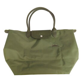 ロンシャン ルプリアージュ トートバッグ ハンドバッグ カーキ LONGCHAMP ビジネスバッグ お仕事用 PC 【オールシーズン】【A】【メンズ・レディース】/b260330★■610148【中古】