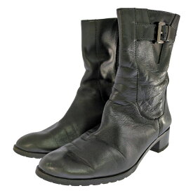 COLEHAAN コールハーン バックル ショートブーツ靴 37 ブラック 【♀】【B】【レディース】/b260404★■610576【中古】