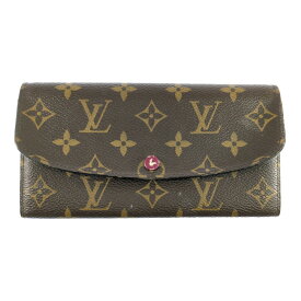 LOUIS VUITTON ルイヴィトン モノグラム ポルトフォイユエミリー 長財布 M60697 フューシャ 【♀】【B】【レディース】/b260413★■611059【中古】