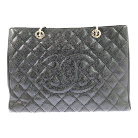 CHANEL シャネル GST シルバー金具 トートバッグ ブラック【♀】【A】【レディース】/b260413★■611165【中古】