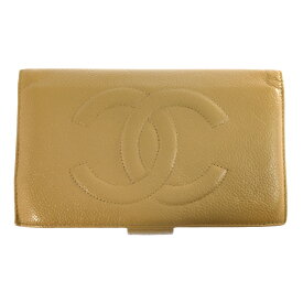 CHANEL シャネル ココマーク 長財布 ベージュ【♀】【A】【レディース】/b260422★■612552【中古】