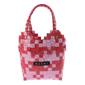 MARNI マルニ マルニマルニ 2025年秋冬 キッズ用 バスケット ハンドバッグ レインボー MA3680AC001382 ピンク×レッド 【オールシーズン】【♀】【A】【レディース】/b260422★■612462【中古】