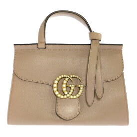 GUCCI グッチ GGマーモント ハンドバッグ 421890 ピンク【オールシーズン】【♀】【A】【レディース】/b260427★■612756【中古】