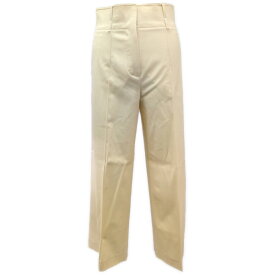 HERMES エルメス センタープレス トラウザーズ パンツ 2E0407DP 36 ベージュ 【オールシーズン】【♀】【S】【レディース】/b260511★■613942【中古】