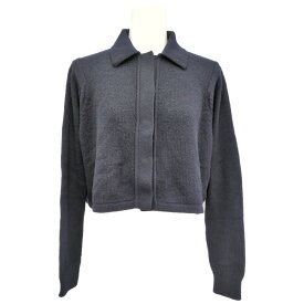 HERMES エルメス セリエボタン ポロシャツ襟 カーディガン トップス 5E2727D1 36 ネイビー ニット カシミヤ 【春秋冬】【♀】【S】【レディース】/b260512★■613955【中古】
