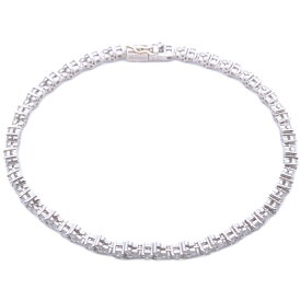 2.27ct TASAKI PEARL タサキ 田崎真珠 ダイヤモンドブレスレット Pt900-12g プラチナ【S】【メンズ・レディース】/h260515★■613533【中古】