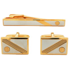 DUNHILL ダンヒル メンズジュエリー タイピン×カフスセット 合金メッキ-17.5g ゴールド 【♀】【A】【レディース】/h260601★■616037【中古】
