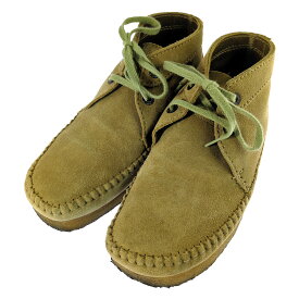 clarks クラークス ウィーバースウェード シューズ靴 7 ベージュ メンズ【オールシーズン】【♂】【B】【メンズ】/b260603★■616657【中古】