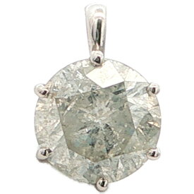 2ct シンプルライン ダイヤモンドペンダントトップ Pt999-0.9g プラチナ【♀】【S】【レディース】/h260605★■615693【中古】