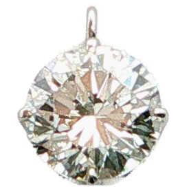 0.577ct シンプルライン ダイヤモンドペンダントトップ Pt900-0.3g プラチナ 【♀】【N】【レディース】/h260704★■618312【中古】