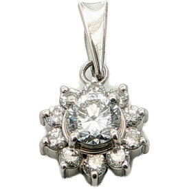 0.278ct 0.23ct ダイヤモンド ダイヤモンドペンダントトップ Pt900-1.5g プラチナ 【♀】【N】【レディース】/h260711★■618876【中古】