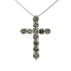 0.5ct ダイヤモンドネックレス ペンダント K18WG/750-1.5g ホワイトゴールド 【♀】【N】【レディース】/h260801★■620339【中古】