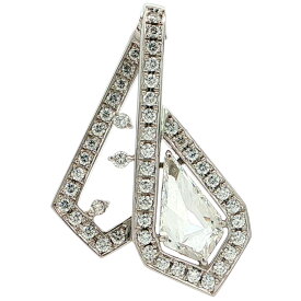1.051ct 0.6ct HOSHI no SUNA 星の砂 幾何学モチーフ ダイヤモンドペンダントトップ Pt900-8.6g プラチナ【♀】【N】【レディース】/h260815★■621154【中古】